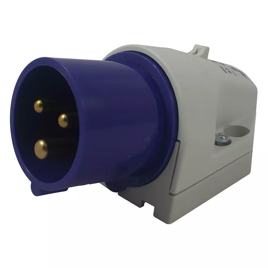 WALTHER Inlet, Surface, 230V, 16A, 2P+E Way, 610306