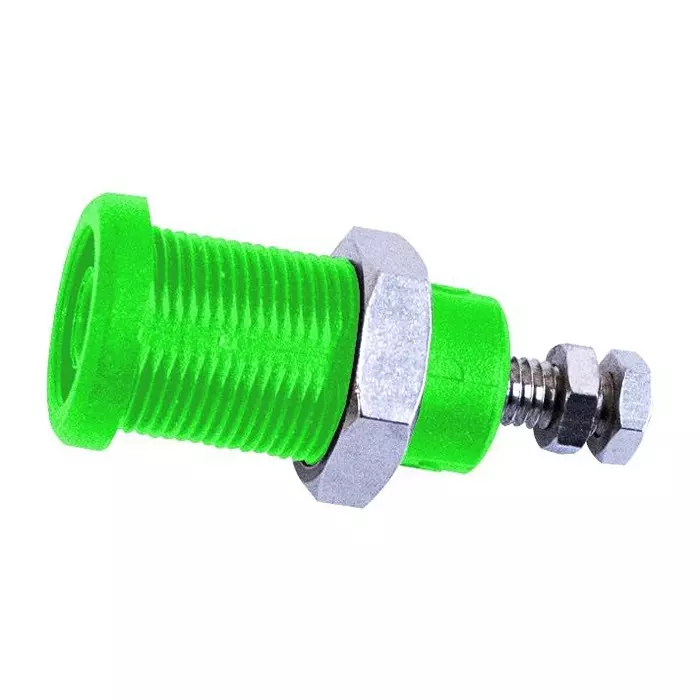 MUELLER ELECTRIC CONN, BANANA, JACK, 36A, STUD, GRN, BU-P72930-5.