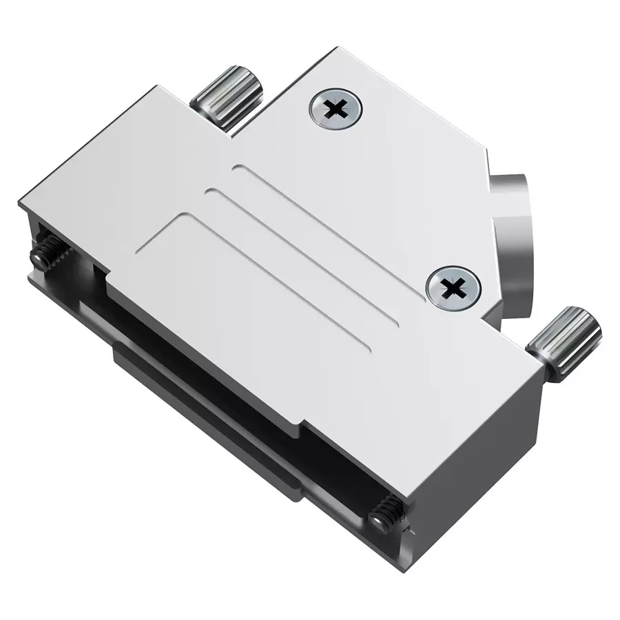 POSITRONIC D SUB BACKSHELL, 45 DEG, SIZE DB, D25000DSE50/AA.