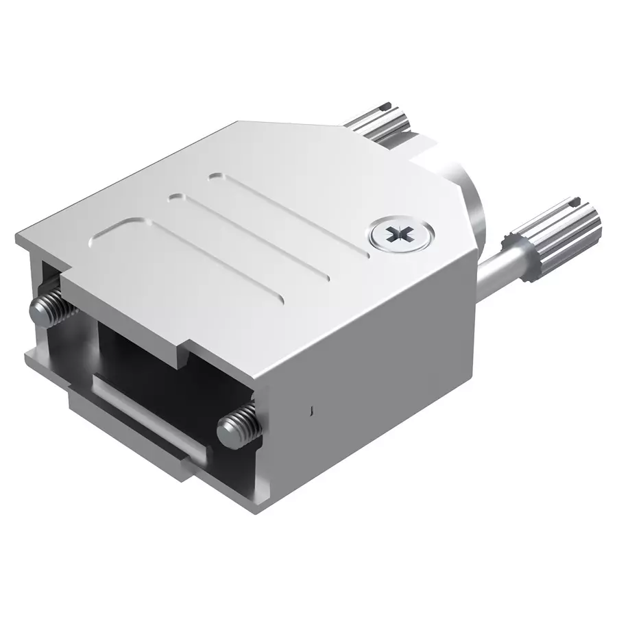 POSITRONIC D SUB BACKSHELL, 180 DEG, SIZE DE, D9000DTE40/AA.