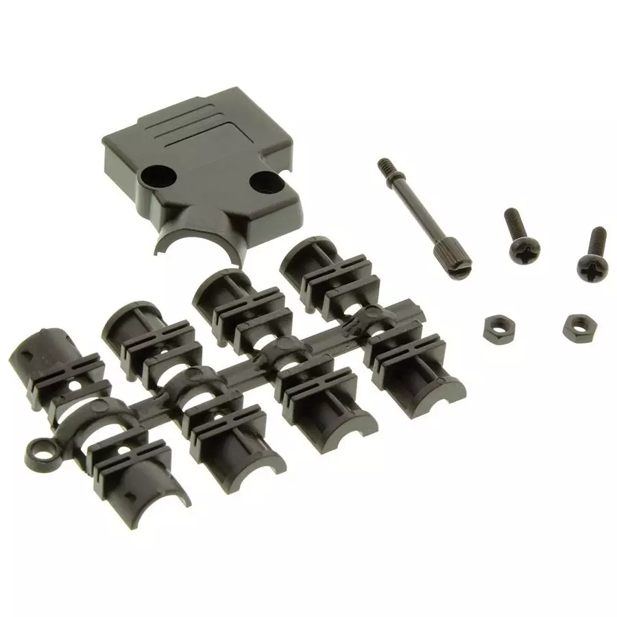 MH CONNECTORS BACKSHELL, D, 45DEG, 9WAY, MHD45PPK9-K