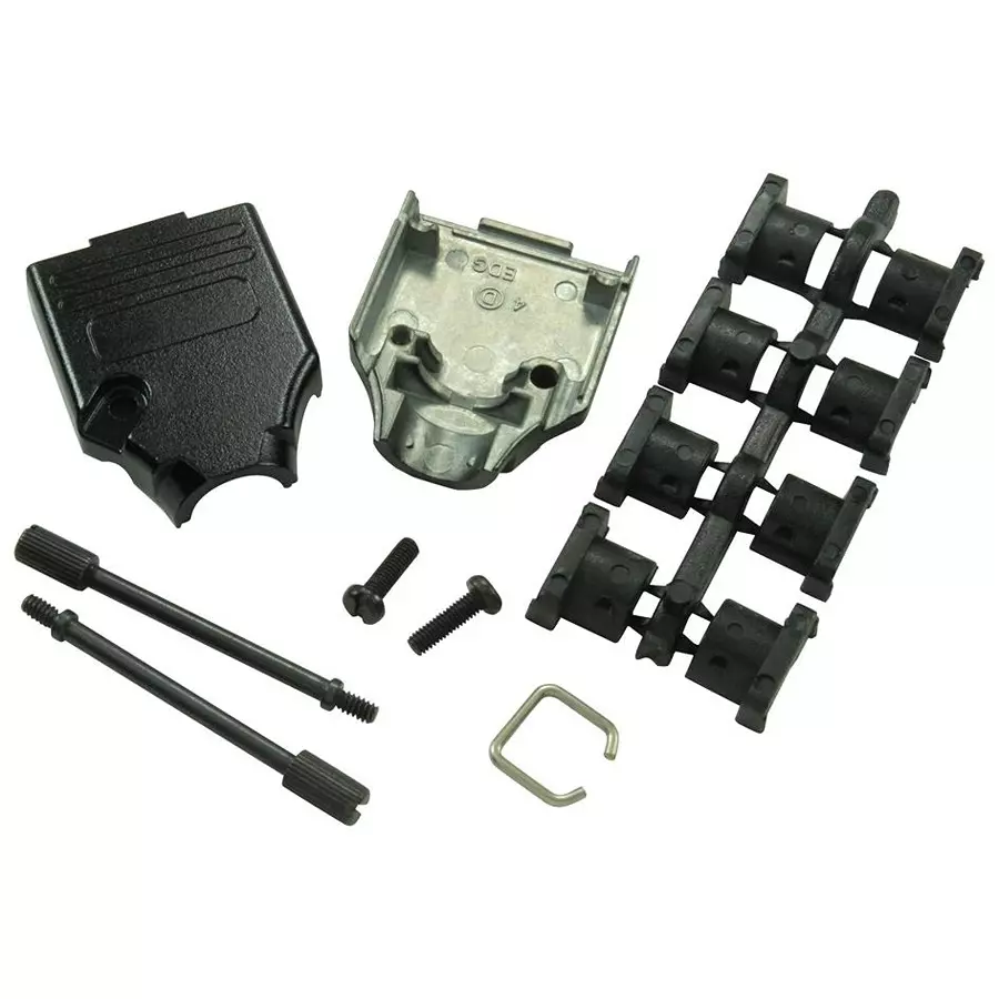 MH CONNECTORS BACKSHELL, D, DIECAST, 9WAY, MHDTZK-9-BK-K