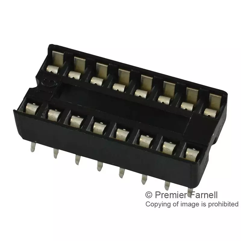 3M Dip Socket, 16Pos, 2Row, 2.54Mm, Th, 4816-3004-CP (Pack of 10 Pcs)