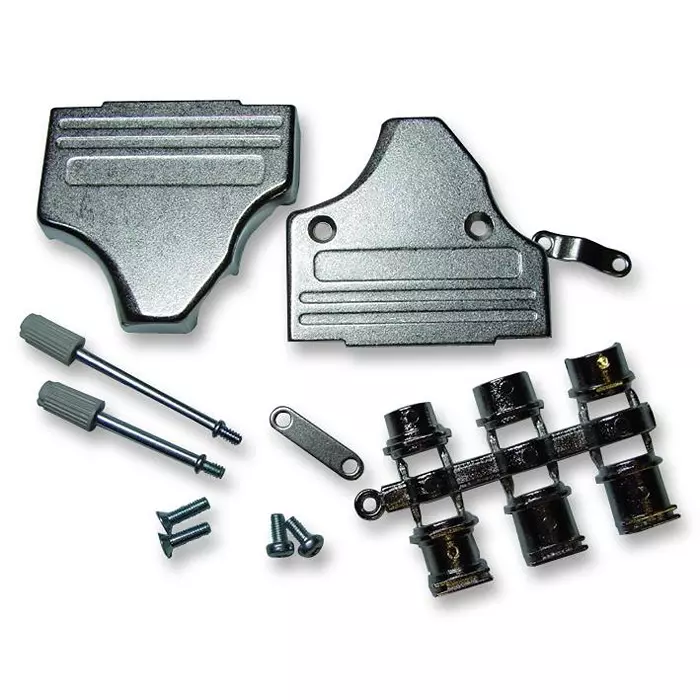 MH CONNECTORS Hood, 35Deg, Standard, 25Way, MHDM35-25-K