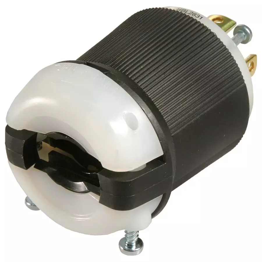 HUBBELL WIRING DEVICES Plug, 4P5W, 30A, 347/600V, Nema L23-30P, HBL2831