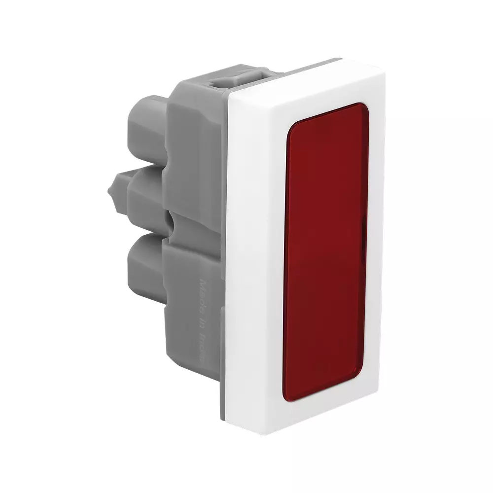Legrand Indicator Flat Allzy 1 Module Glossy White, 6811 38 (Pack of 20 Pcs)