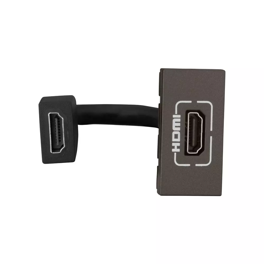 Legrand Preterminated Projector Connector Myrius Charcoal Grey 1 Module, 6794 68