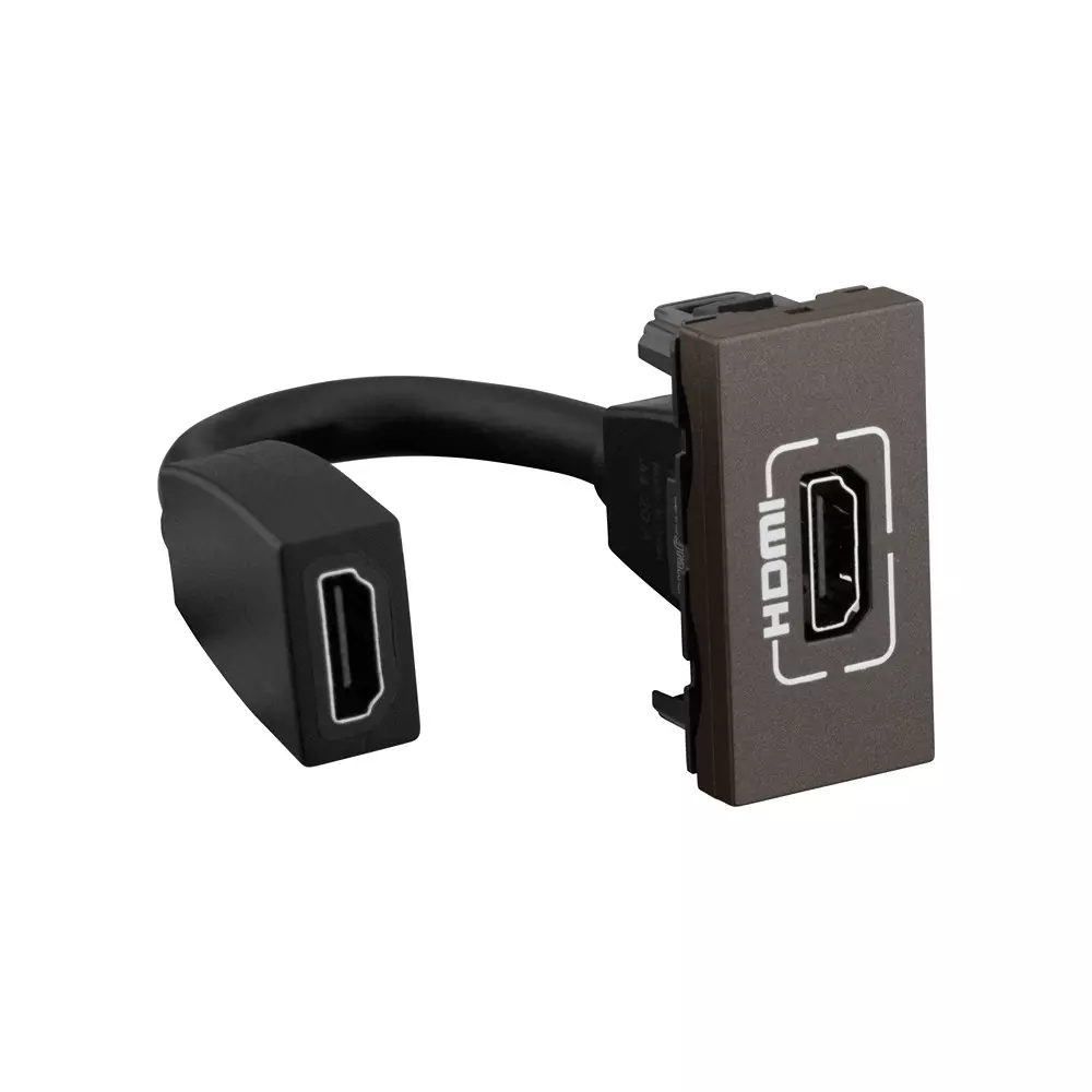 Legrand Preterminated Projector Connector Myrius Charcoal Grey 1 Module, 6794 68