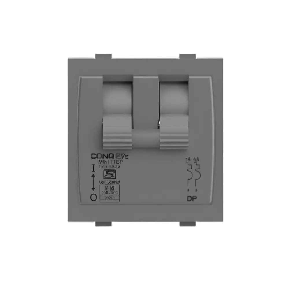 Cona MCB (DP) (Heavy Duty) Olive 2 Module, M-143 (Pack of 10 Pcs)