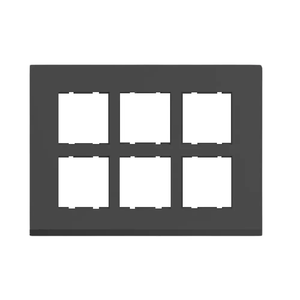 Cona Striqa Modular Plate Black 12 Modules, STM 1108 (Pack of 10)