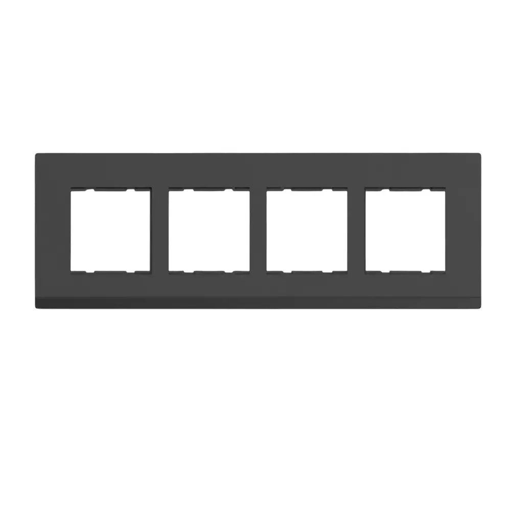 Cona Trimm Modular Plate Black 8 Modules(Horizontal), TMM 1106 (Pack of 10)