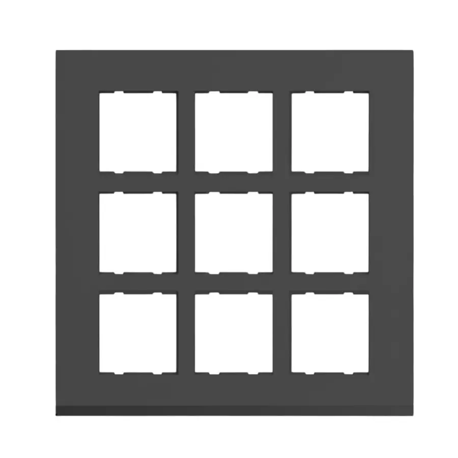 Cona Trimm Modular Plate Black 18 Modules, TMM 1110 (Pack of 10)