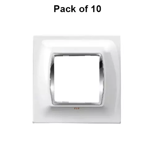 Cona Glasglow Glass Effect Modular Plate White 2 Modules, GGM 1102 (Pack of 10)