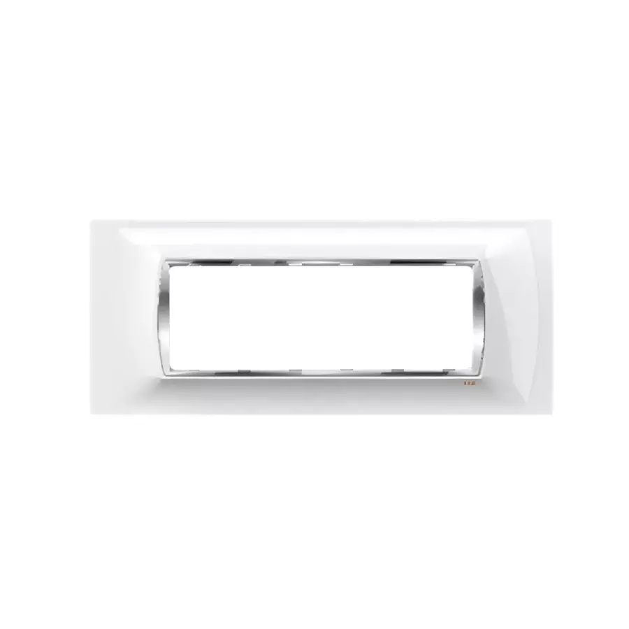 Cona Glasglow Glass Effect Modular Plate White 6 Modules, GGM 1106 (Pack of 10)
