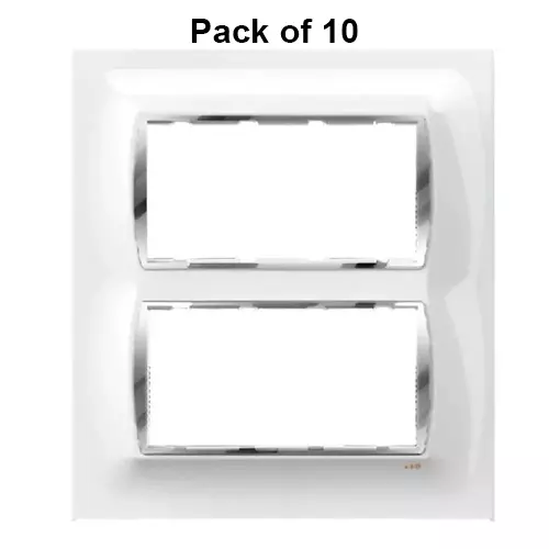 Cona Glasglow Glass Effect Modular Plate White 8 Modules(Square), GGM 1109 (Pack of 10)