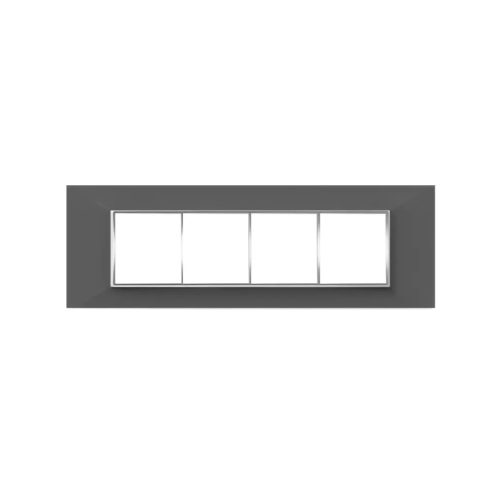 Cona Amaze Modular Plate Black 8 Modules(Horizontal), AW 2206 (Pack of 10)