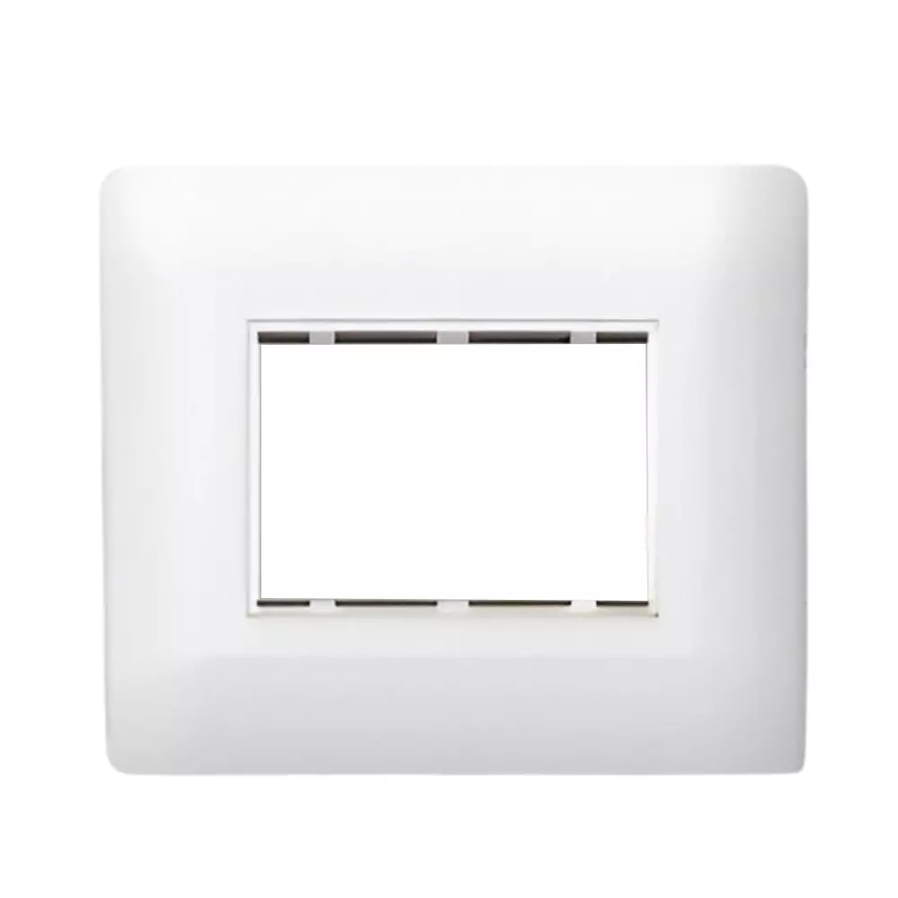 Cona Sleekwood Modular Plate White 3 Modules, SWN 1103 (Pack of 10)