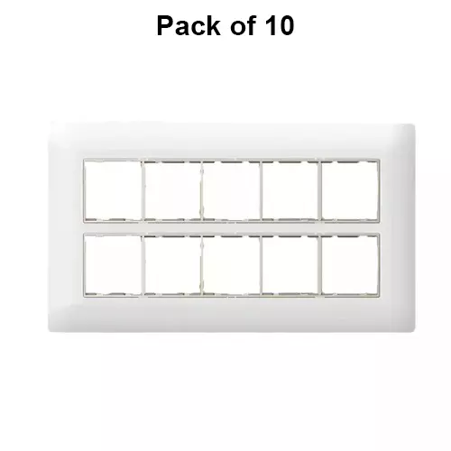 Cona Sleekwood Modular Plate White 20 Modules, SWN 1120 (Pack of 10)