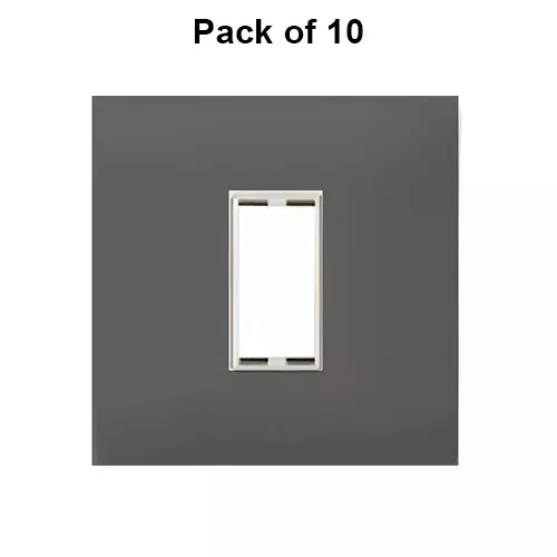 Cona Sleekwood Modular Plate Black 1 Module, SWN 1101 (Pack of 10)