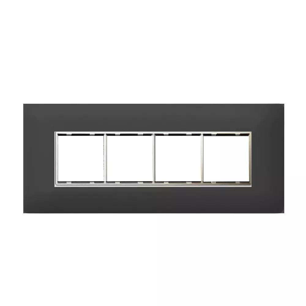Cona Sleekwood Modular Plate Black 8 Modules, SWN 1108 (Pack of 10)
