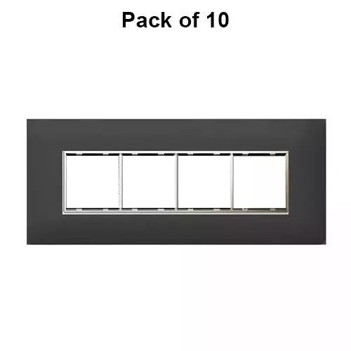 Cona Sleekwood Modular Plate Black 8 Modules, SWN 1108 (Pack of 10)