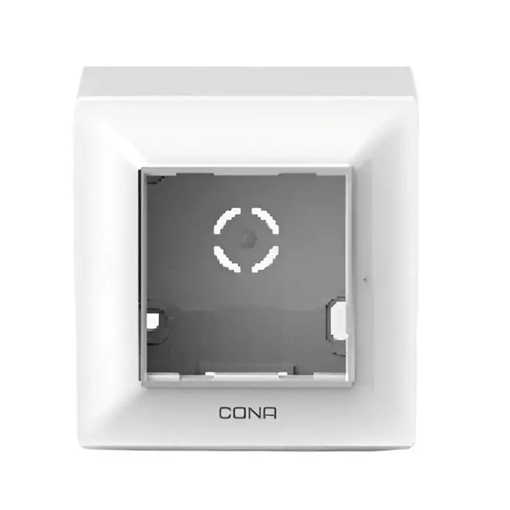 Cona Surfy Modular Surface Gang Box White 2 Modules, SB 1102 (Pack of 20)