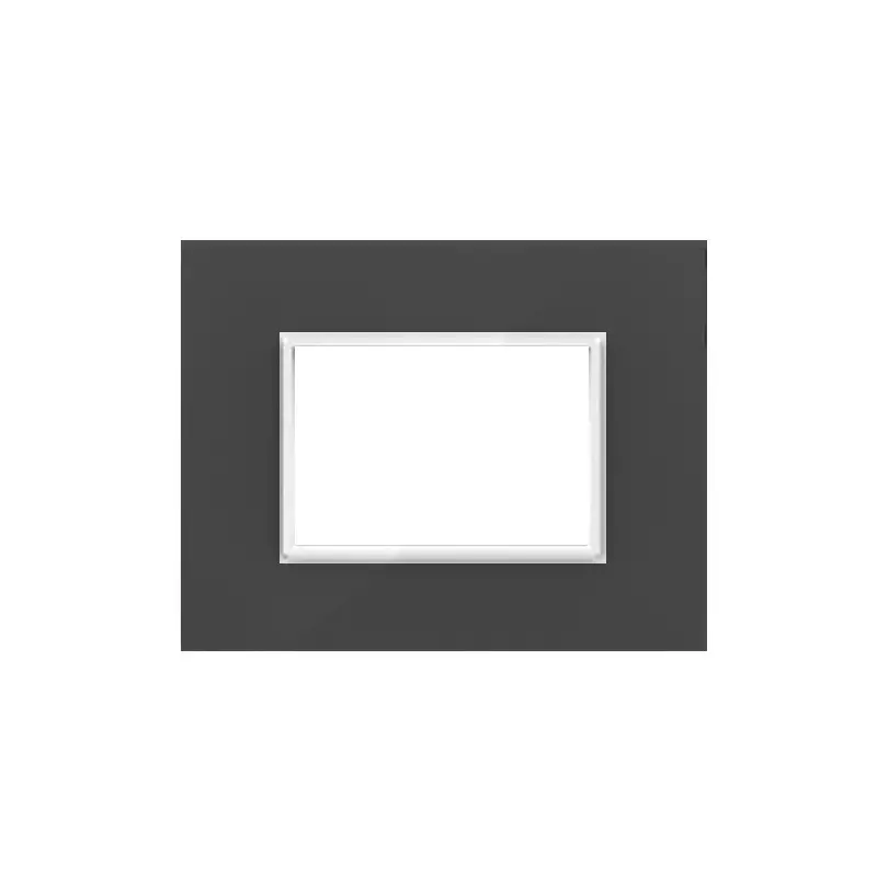 Cona Silque Modular Metal Plate Black 3 Modules, ORMM 1103 (Pack of 10)