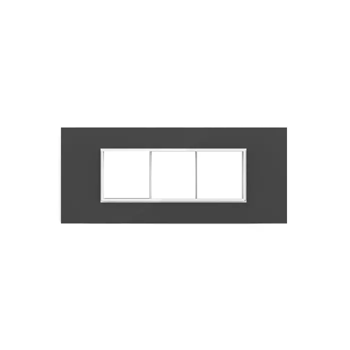 Cona Silque Modular Metal Plate Black 6 Modules, ORMM 1106 (Pack of 10)