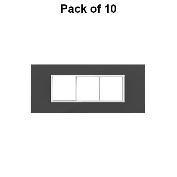 Cona Silque Modular Metal Plate Black 6 Modules, ORMM 1106 (Pack of 10)