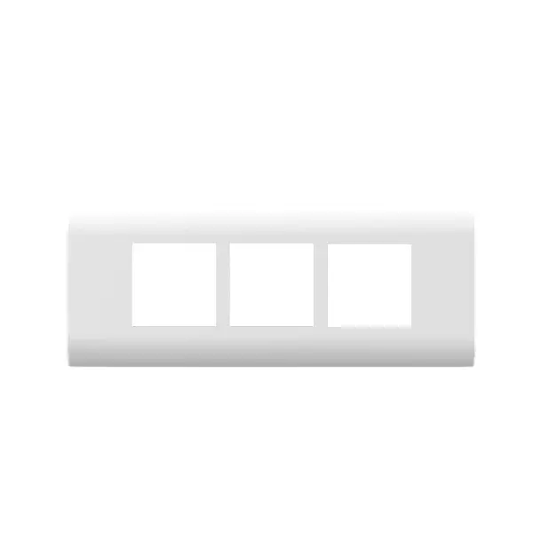 Cona Modular Plate Forte 6 Module White, ORP 1106 (Pack of 10 Pcs)