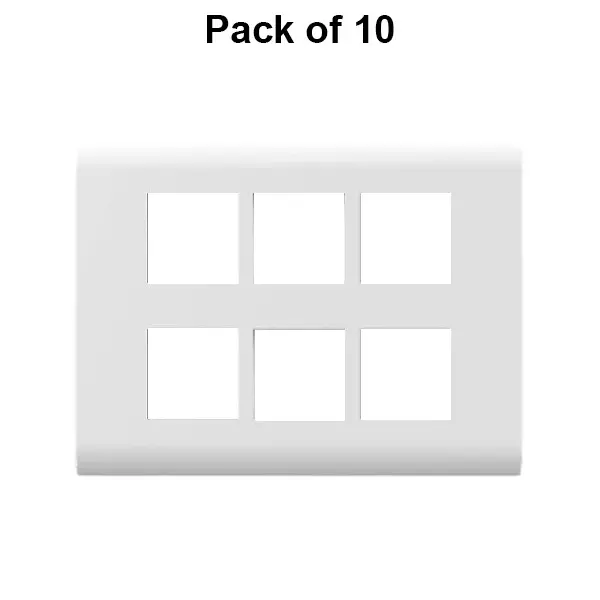 Cona Forte Modular Metal Plate White 12 Modules, ORP 1112 (Pack of 10)