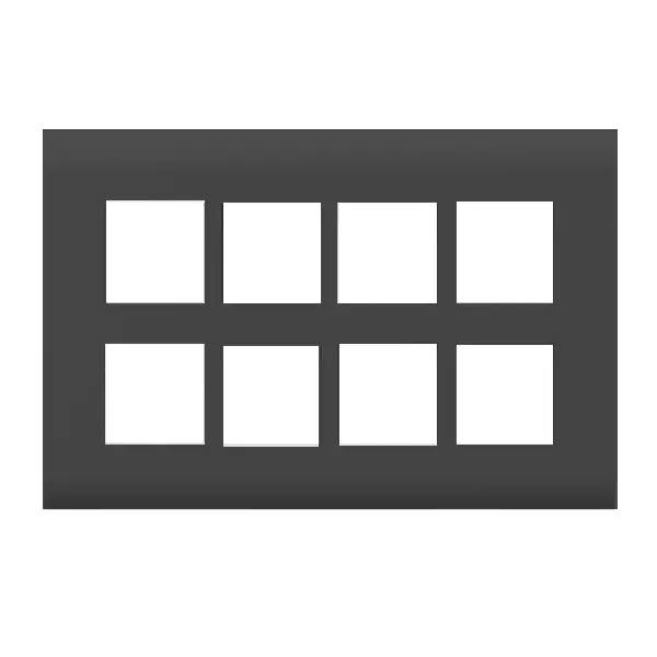 Cona Forte Modular Metal Plate Black 16 Modules, ORPM 1116 (Pack of 10)