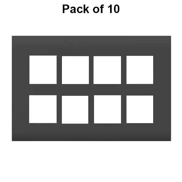 Cona Forte Modular Metal Plate Black 16 Modules, ORPM 1116 (Pack of 10)