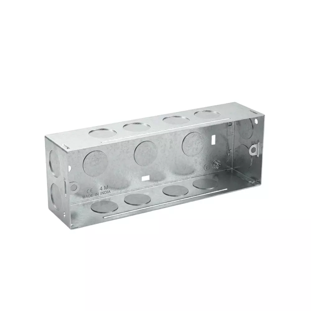 Cona Connex Gang Box Silver 6 Modules, CMB 1104 (Pack of 10)