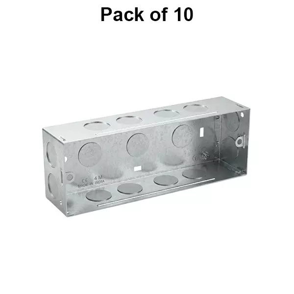 cona-gang-box-connex-6-module-silver-cmb-1104-pack-of-10-pcs