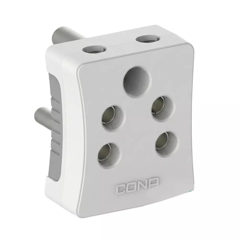 Cona MultiPlug Smyle White, MP-5009 (Pack of 20 Pcs)