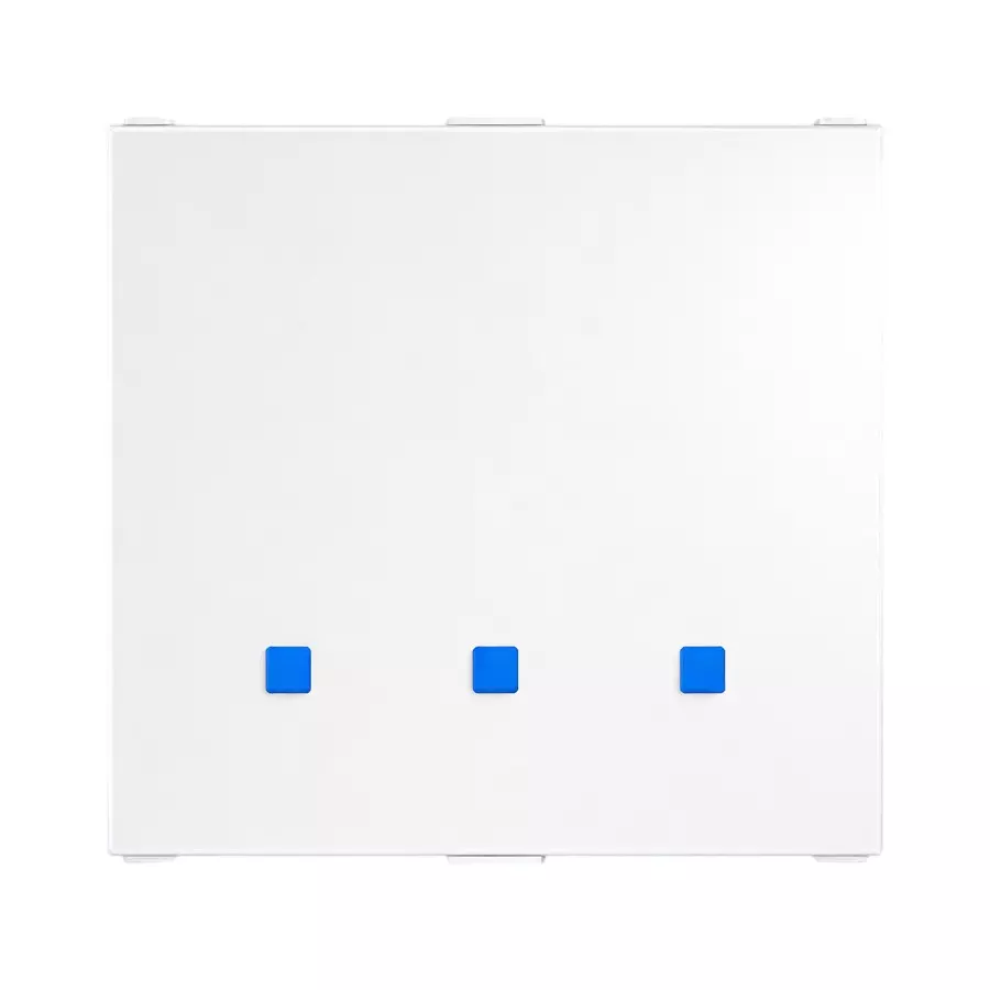 Anchor Roma Urban Smart Touch Switch 2 Module 5 A 3 Channel White PVC Plastic for Industrial Use, 71023