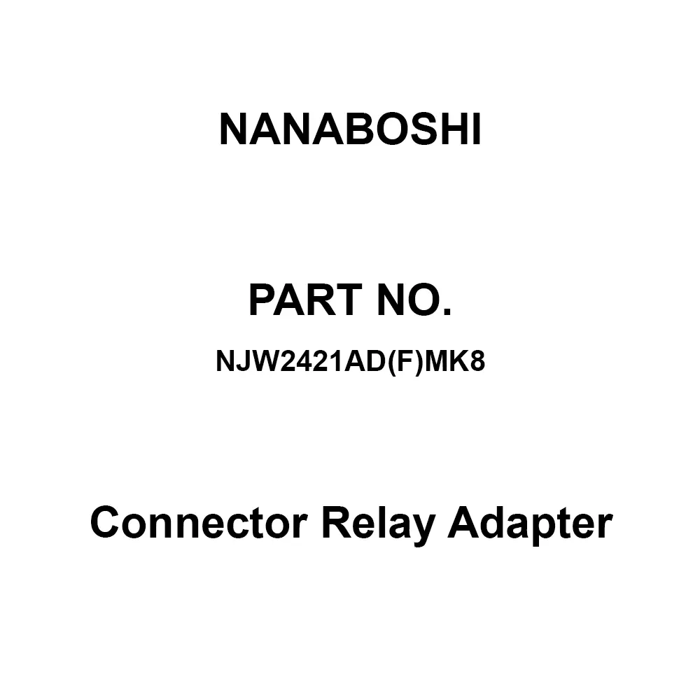 Nanaboshi Connector Relay Adapter 24 Male Contact, NJW2421AD(F)MK8