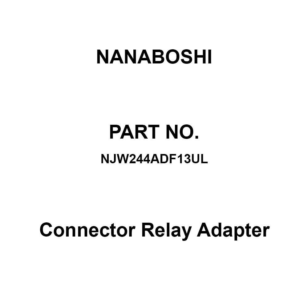 Nanaboshi Connector Relay Adapter 24 Female Contact, NJW244ADF13UL