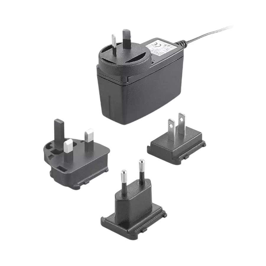 CINCON Interchangeable Plug Wall Mount 1 Output 90 VAC to 264 VAC, TRG10R060-11E03-Level-VI