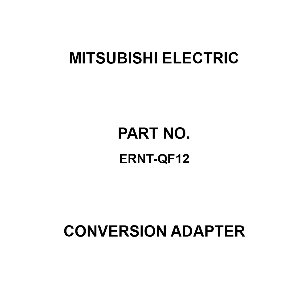 Mitsubishi Electric Conversion Adapter 12-Slots, ERNT-QF12