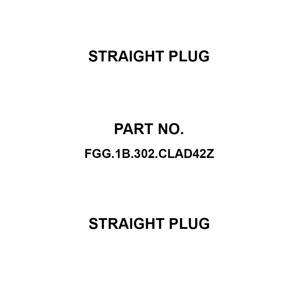LEMO Straight Plug 15 Amp Rated Current 2 Pole, FGG.1B.302.CLAD42Z