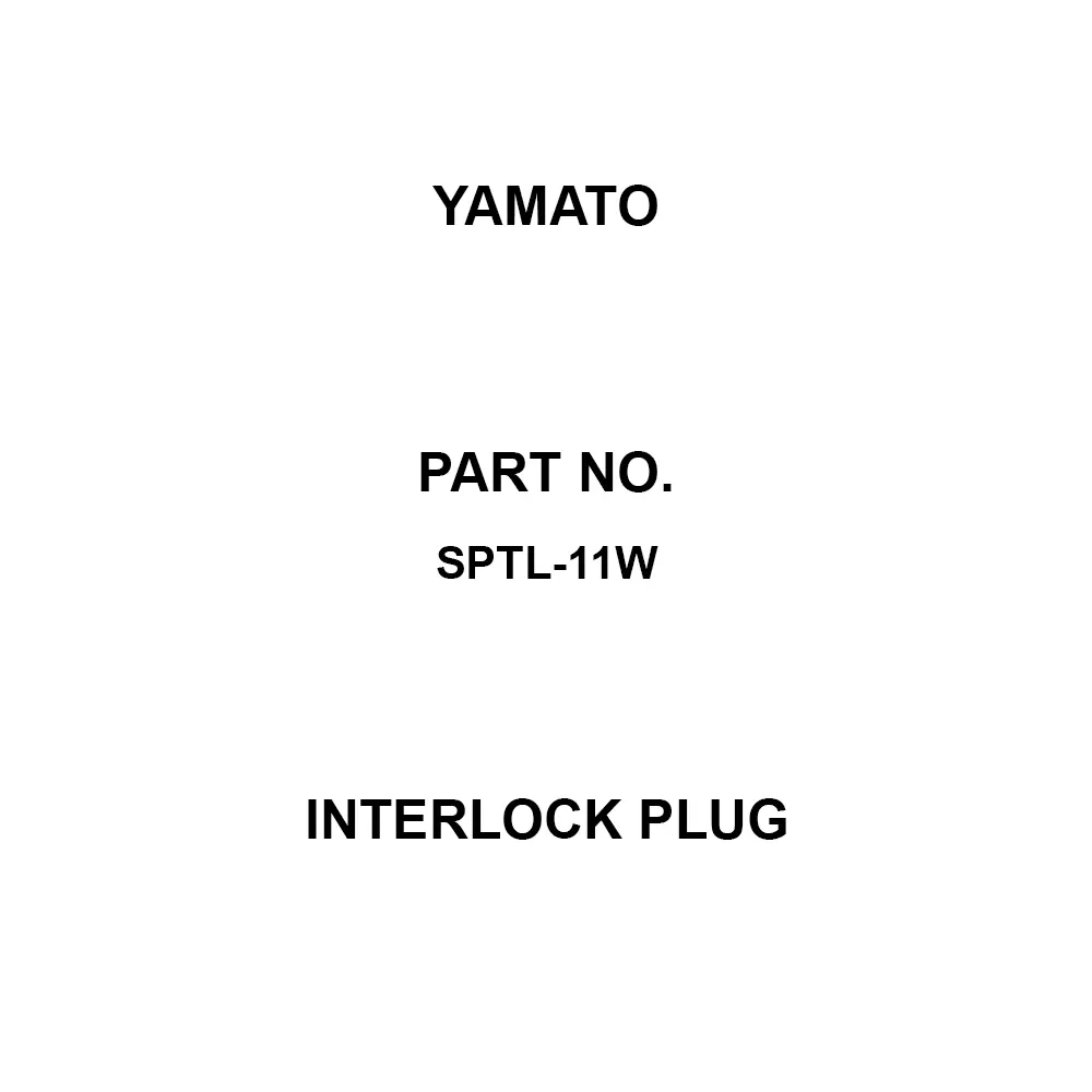 Yamato Interlock Plug 15(Min：5mA) Rated Current 250(Min：24) Rated Voltage 2xM4 Terminal, SPTL-11W