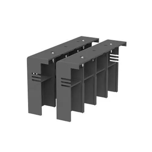ABB Terminal Low Covers Black Plastic 4 Pole for Home & Office Use, 1SDA105019R1 (Pack of 2 Pcs)