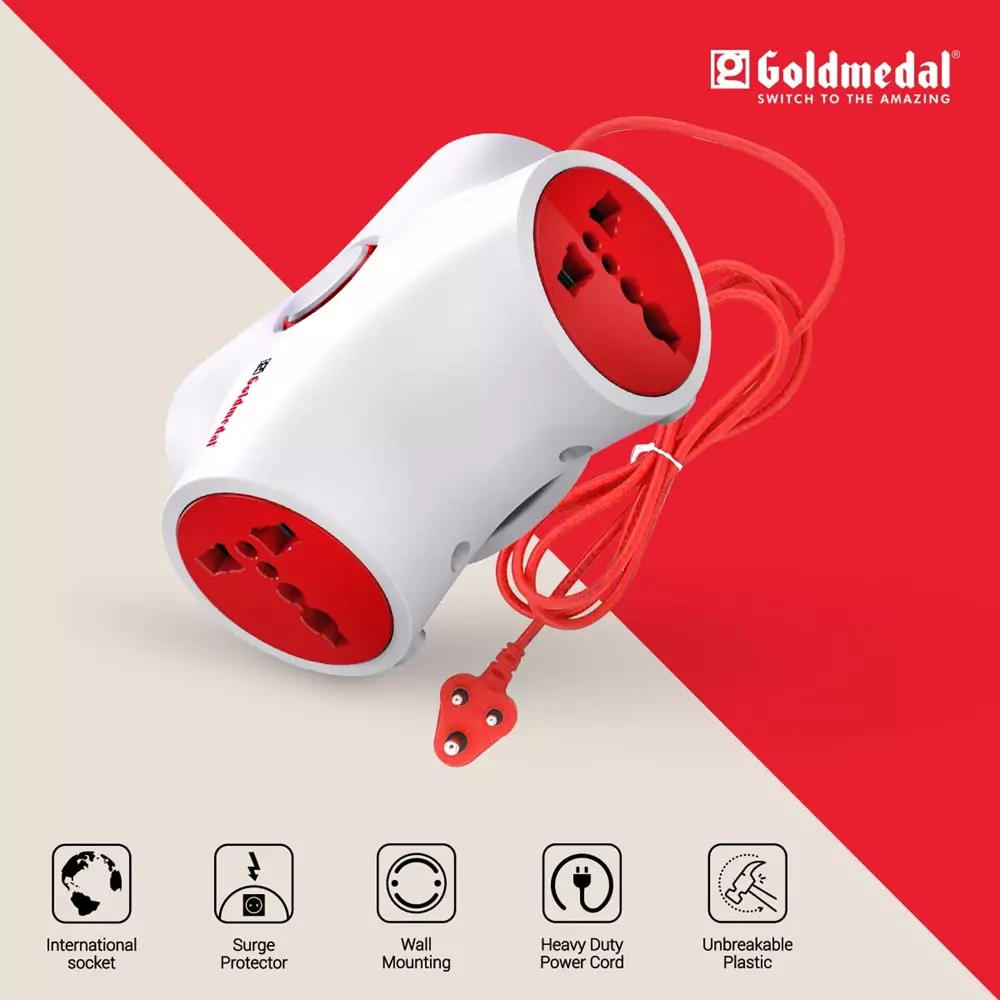 Goldmedal 205108 G-Trix 4 in 1 Spike Guard Adaptor (White)