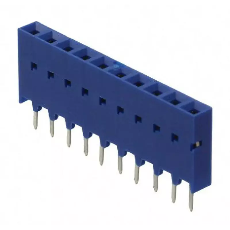 Amphenol PCB Socket 10 Pole Surface mount, 75915-310LF (Pack of 23)