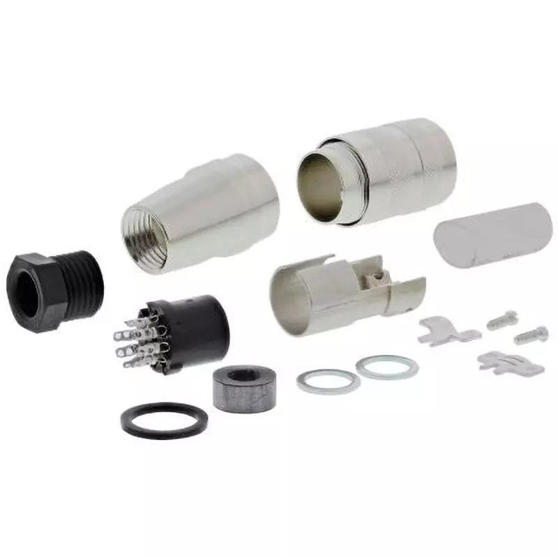 Amphenol DIN Socket 7 Pole 5 Amp Rated Current, C091-31D107-1002