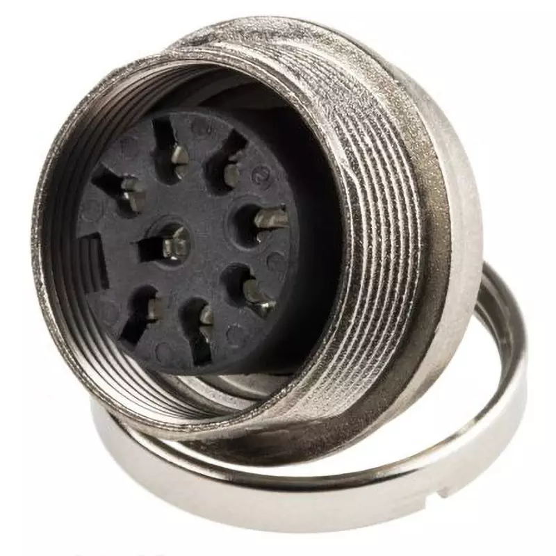 Amphenol DIN Socket 8 Pole 5 Amp Rated Current, T3507 100 RS