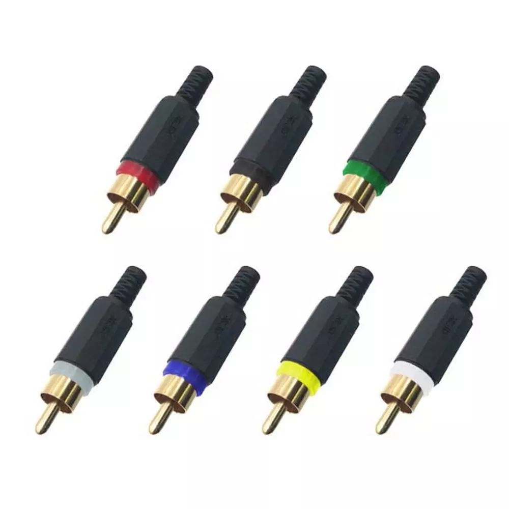 MARUSHIN ELECTRIC RCA Plug Straight Type DC12 V Rating AC250 V (1 minute) Withstand Voltage, MR-595BGN-0