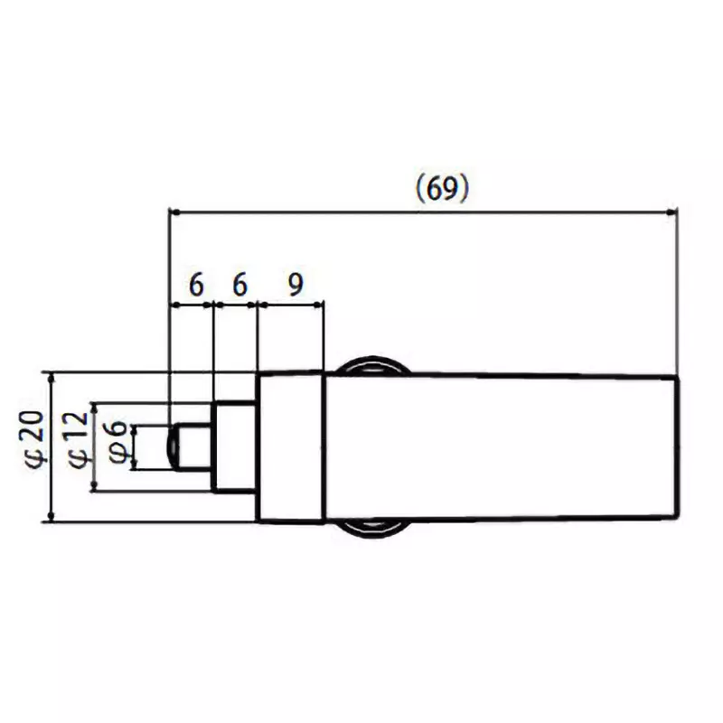 MARUSHIN ELECTRIC Cigar Plug Round type Type Straight Shape Male Contact Shape, MP-129